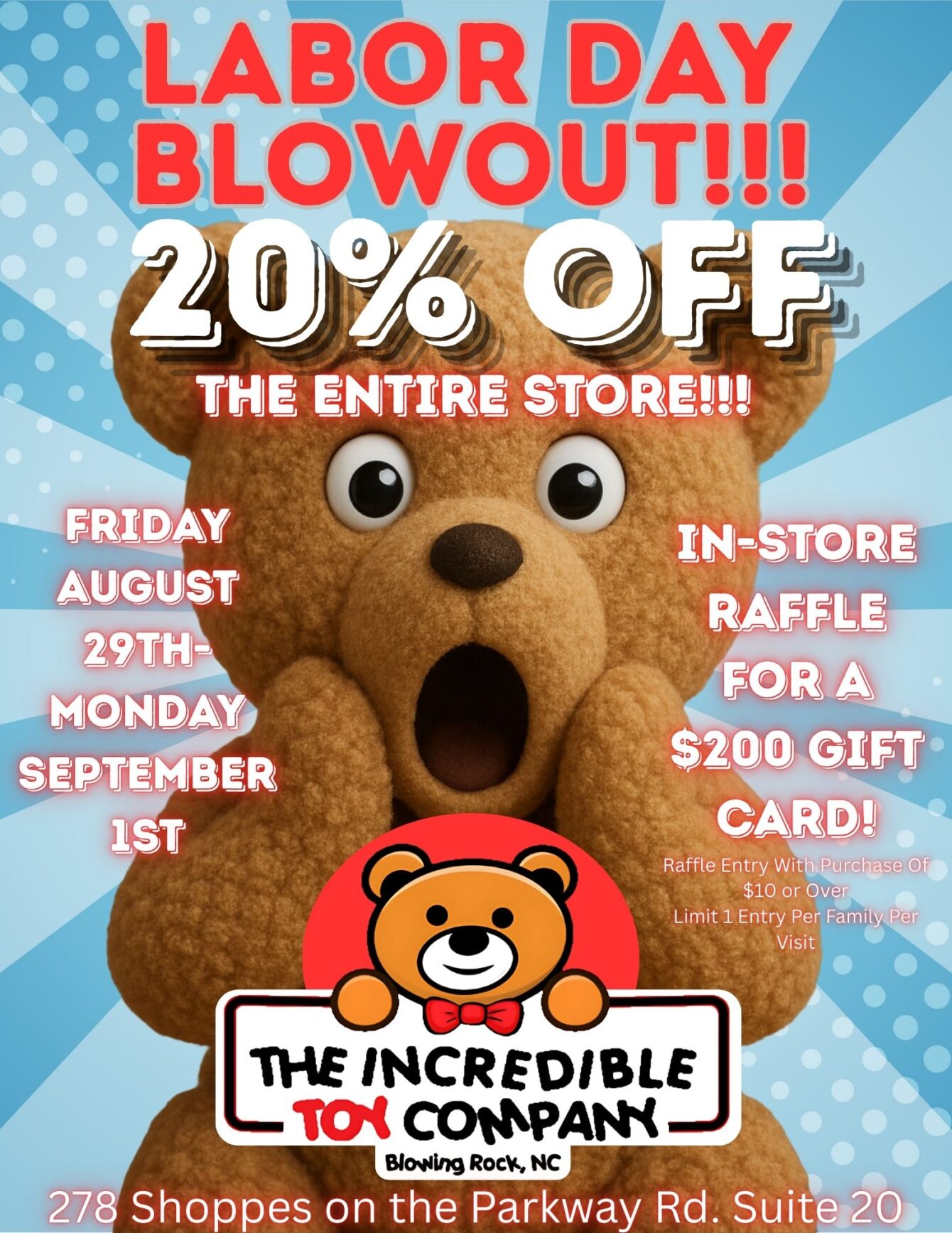 labor day sale sign